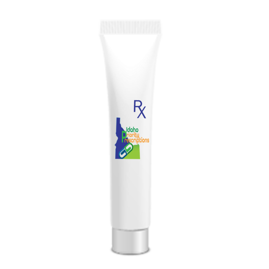 RX long lotion tube with Idaho Priority Prescriptions label